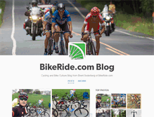 Tablet Screenshot of blog.bikeride.com
